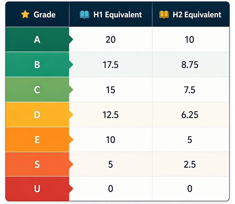 A level Grading System Singapore